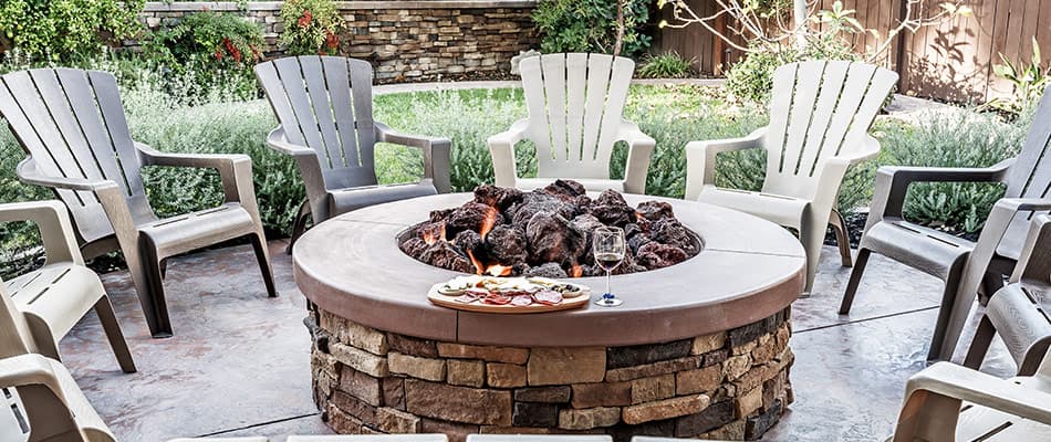 Fire Pit & Deck Seating